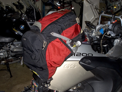 R1200 GSA and backpack mounting system